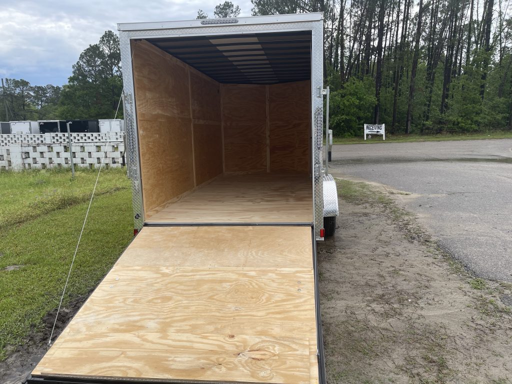 7 x 16 Charcoal Enclosed Trailer – Ready to Work