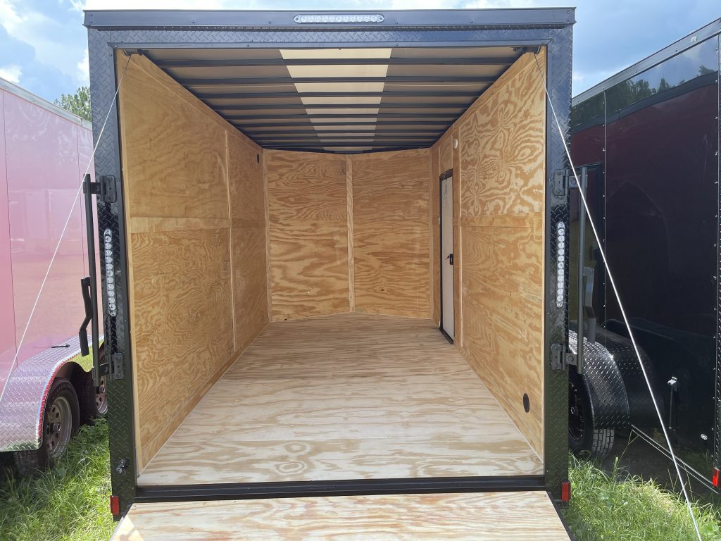 7 x 14 Xtreme Cargo Trailer – Red Blackout Package Built for Work