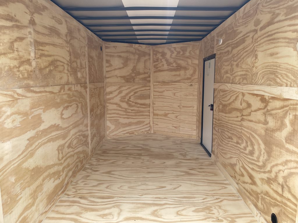 6 x 12 Cargo Trailer – Electric Blue Blackout Package