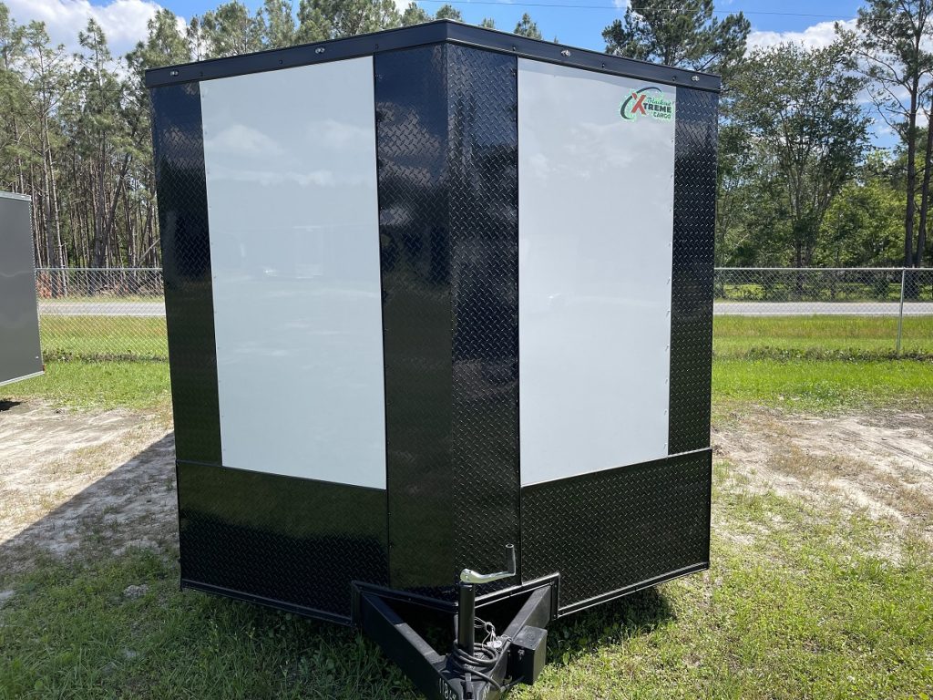 8.5 x 24 Xtreme Cargo Trailer | White/Blackout Poly-Core Exterior | 7 Foot Interior Height