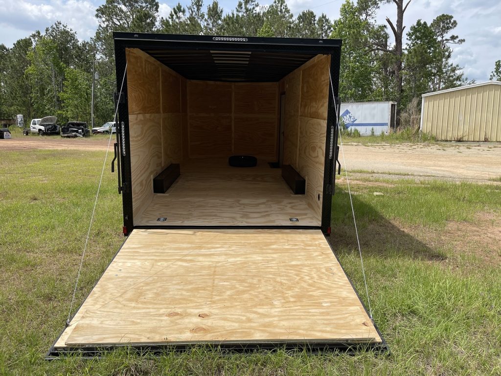 8.5 x 24 Xtreme Cargo Trailer | White/Blackout Poly-Core Exterior | 7 Foot Interior Height
