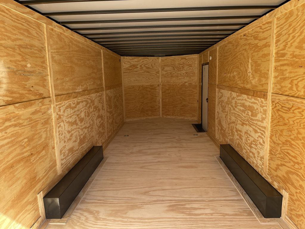 8.5 x 24 Xtreme Cargo Trailer | White/Blackout Poly-Core Exterior | 7 Foot Interior Height