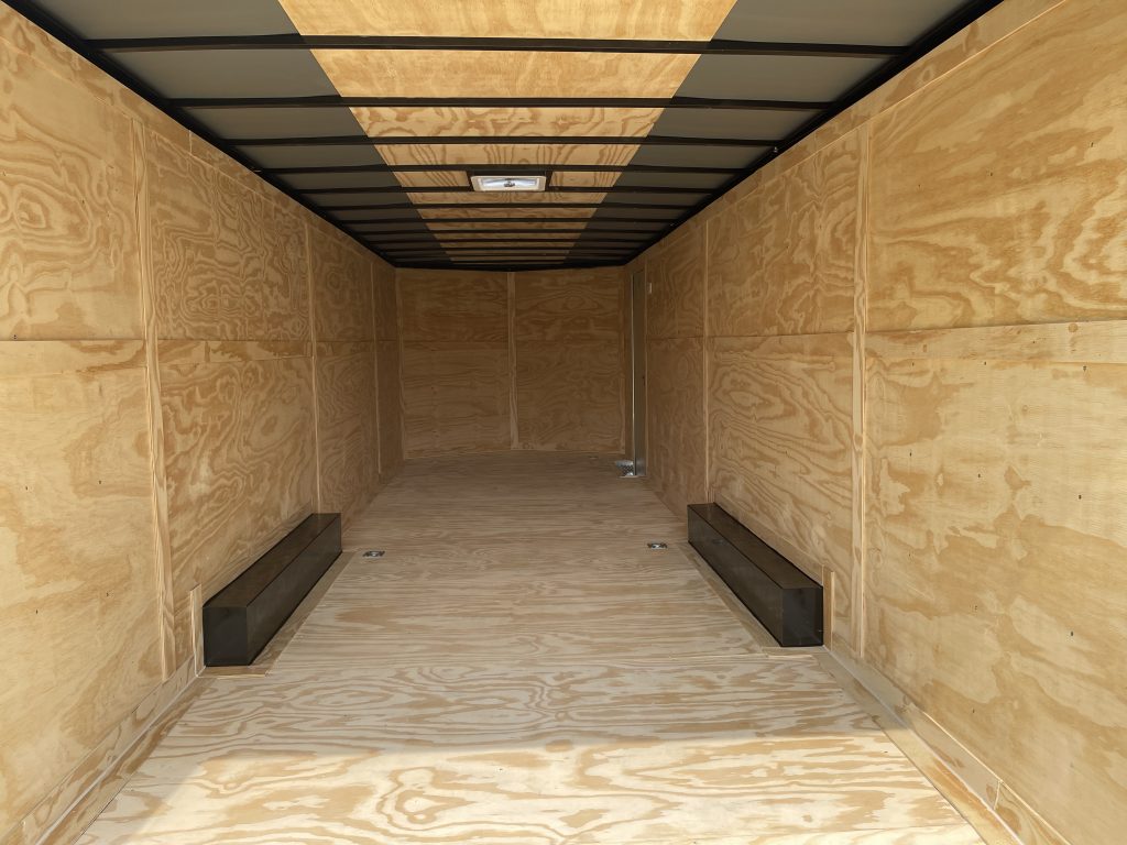8.5 x 28 Cargo Trailer | Rock Solid Enclosed Trailer | White Polycore | Cargo Trailer Depot