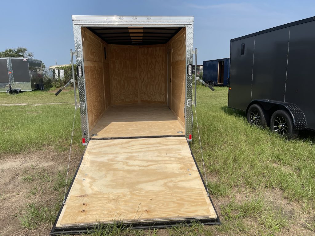 6 x 12 Rock Solid Cargo Enclosed Trailer – Charcoal Polycore