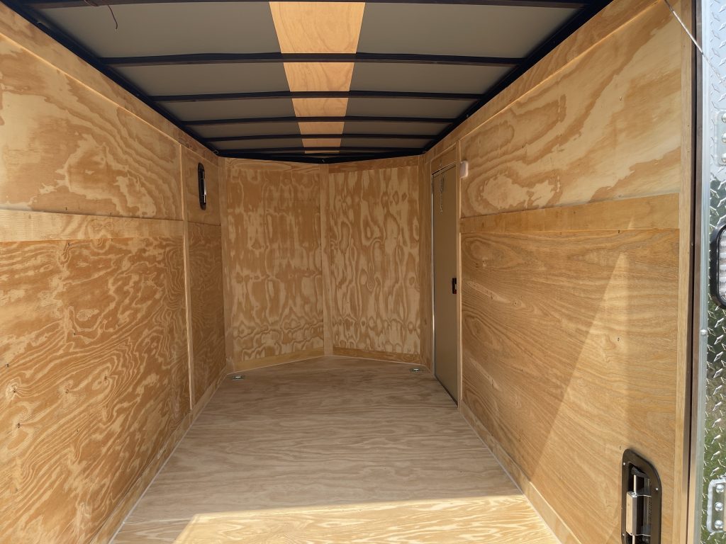 6 x 12 Rock Solid Cargo Enclosed Trailer – Charcoal Polycore