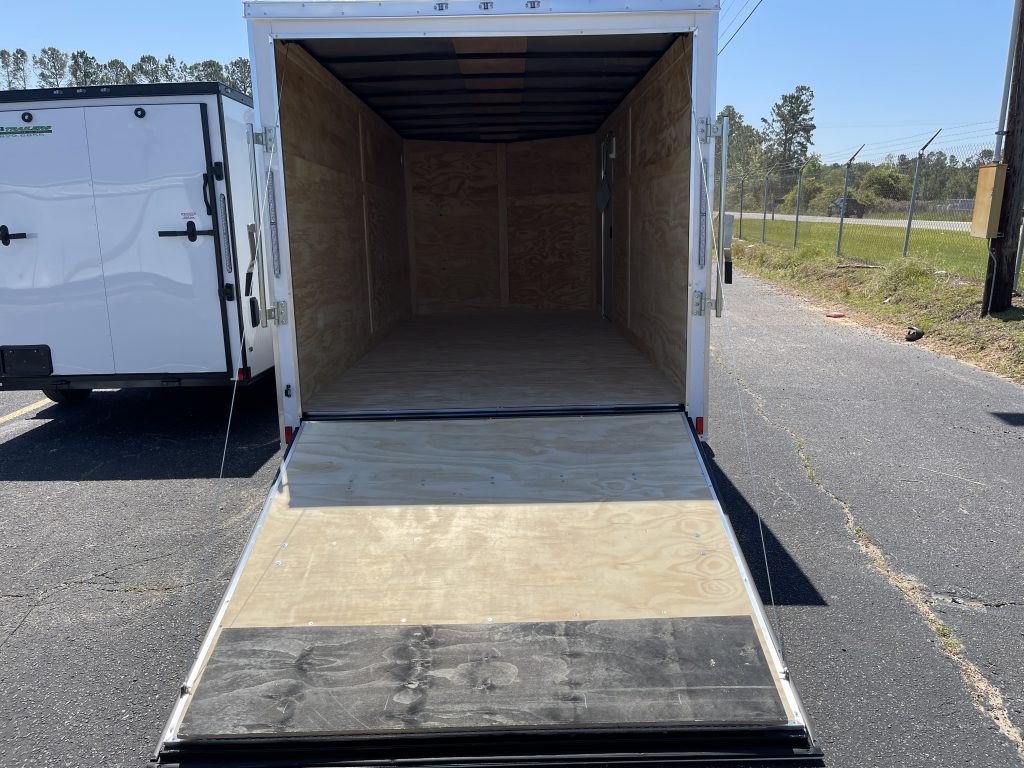 7 x 16 White Cargo Trailer | Tandem Axle Xtreme Enclosed Trailer | Cargo Trailer Depot