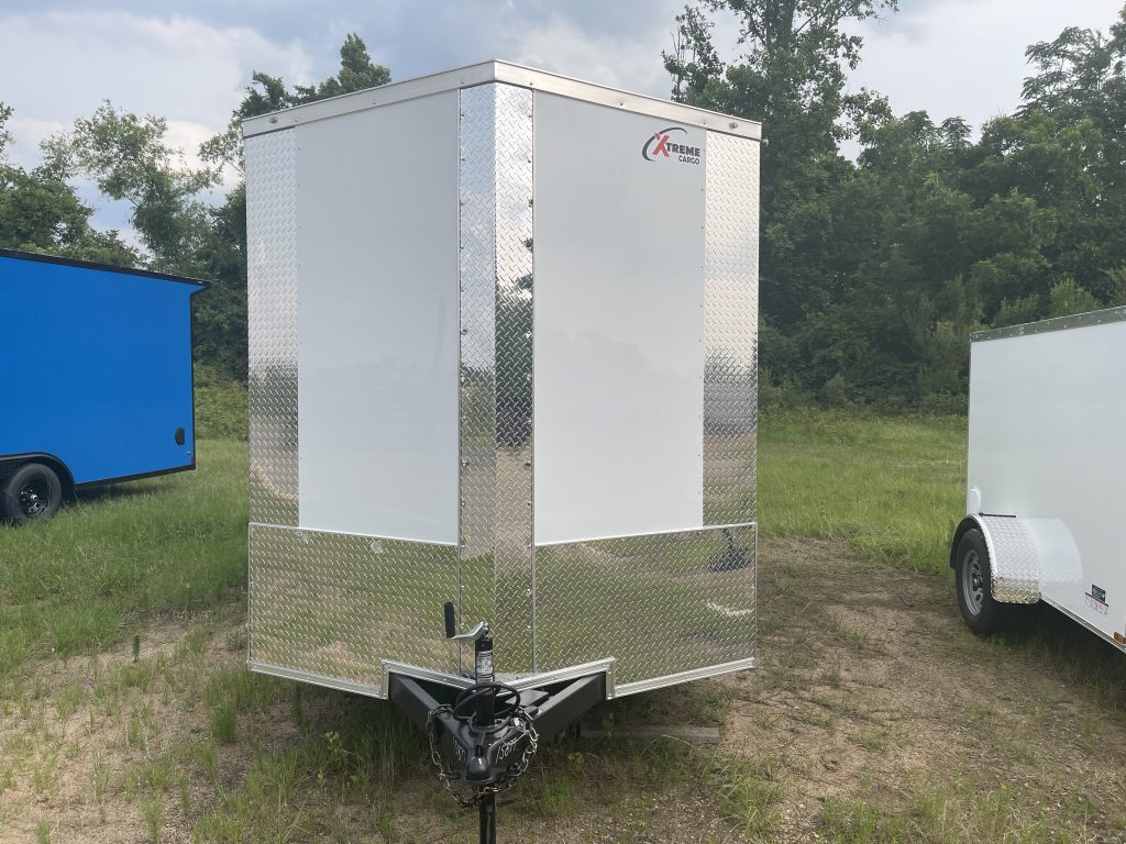 7 x 14 White Cargo Trailer | Xtreme Cargo Enclosed Trailer with 7 Foot Height