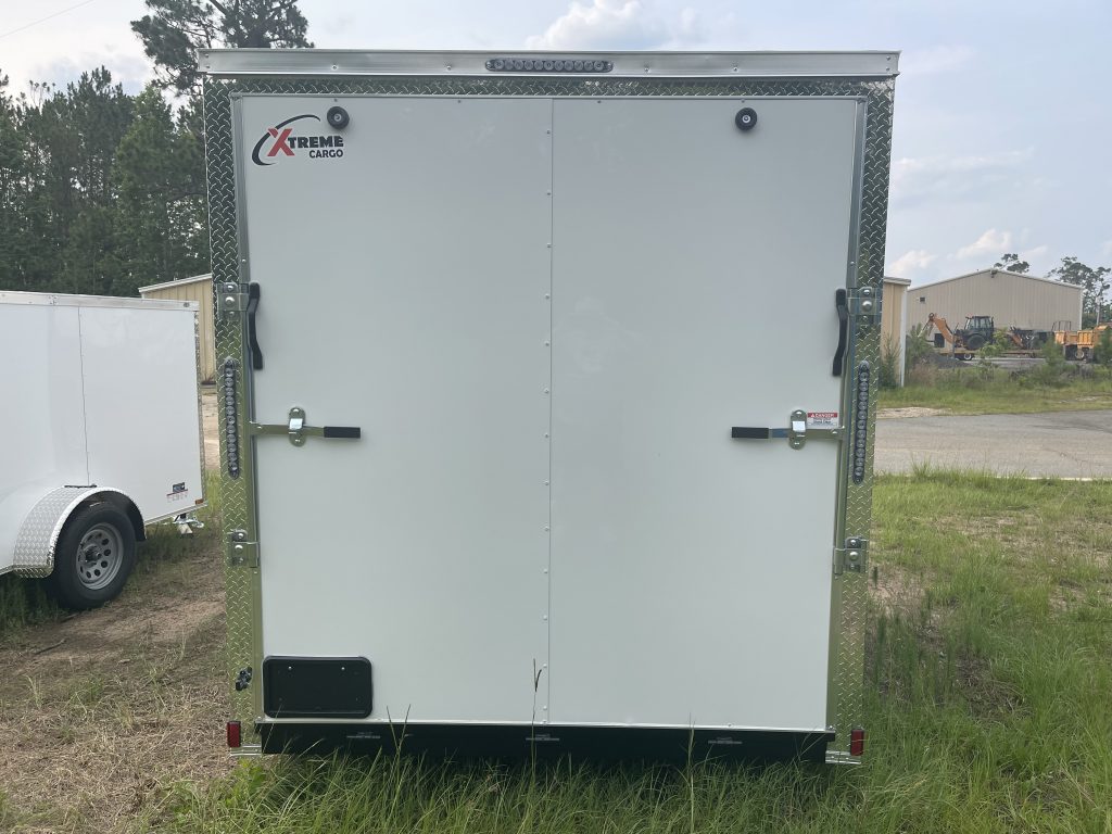 7 x 16 White Cargo Trailer | Tandem Axle Xtreme Enclosed Trailer | Cargo Trailer Depot