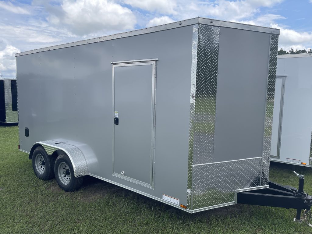 7′ x 16′ Silver Xtreme Tandem Axle Cargo Trailer for Sale in Douglas, GA – $5,875
