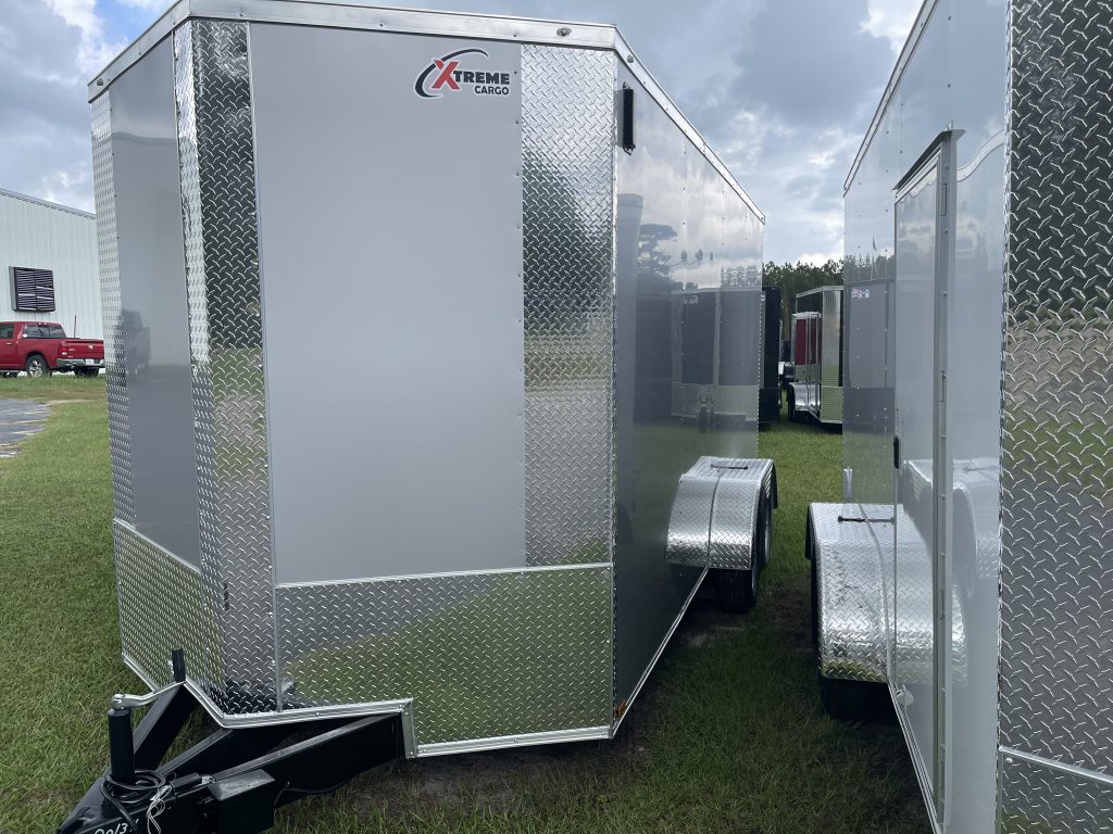 7′ x 16′ Silver Xtreme Tandem Axle Cargo Trailer for Sale in Douglas, GA – $5,875