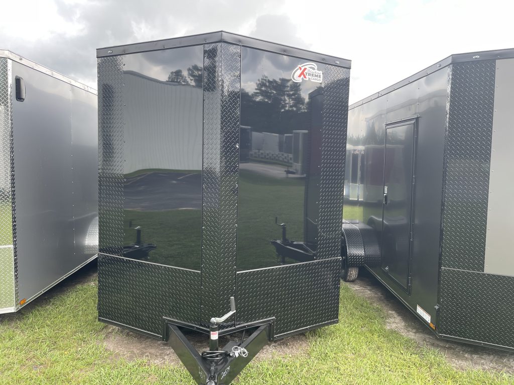 7 x 14 Blacked Out Edition Cargo Trailer for Sale – Xtreme Tandem Axle Enclosed Trailer