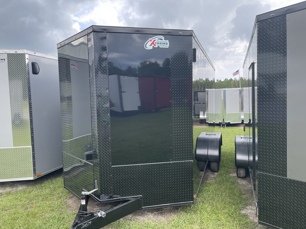 7 x 14 Blacked Out Edition Cargo Trailer for Sale – Xtreme Tandem Axle Enclosed Trailer