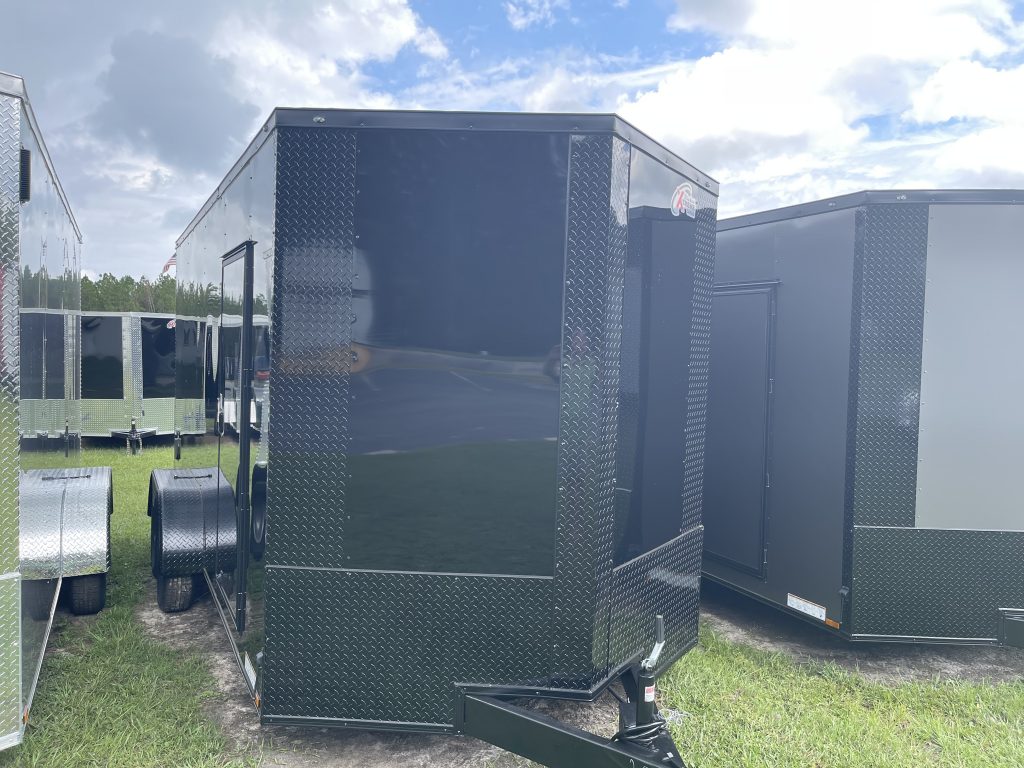 7 x 14 Blacked Out Edition Cargo Trailer for Sale – Xtreme Tandem Axle Enclosed Trailer