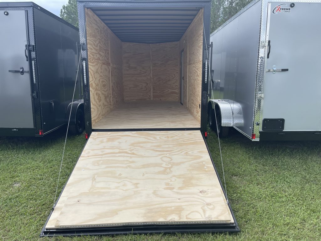 7 x 14 Blacked Out Edition Cargo Trailer for Sale – Xtreme Tandem Axle Enclosed Trailer