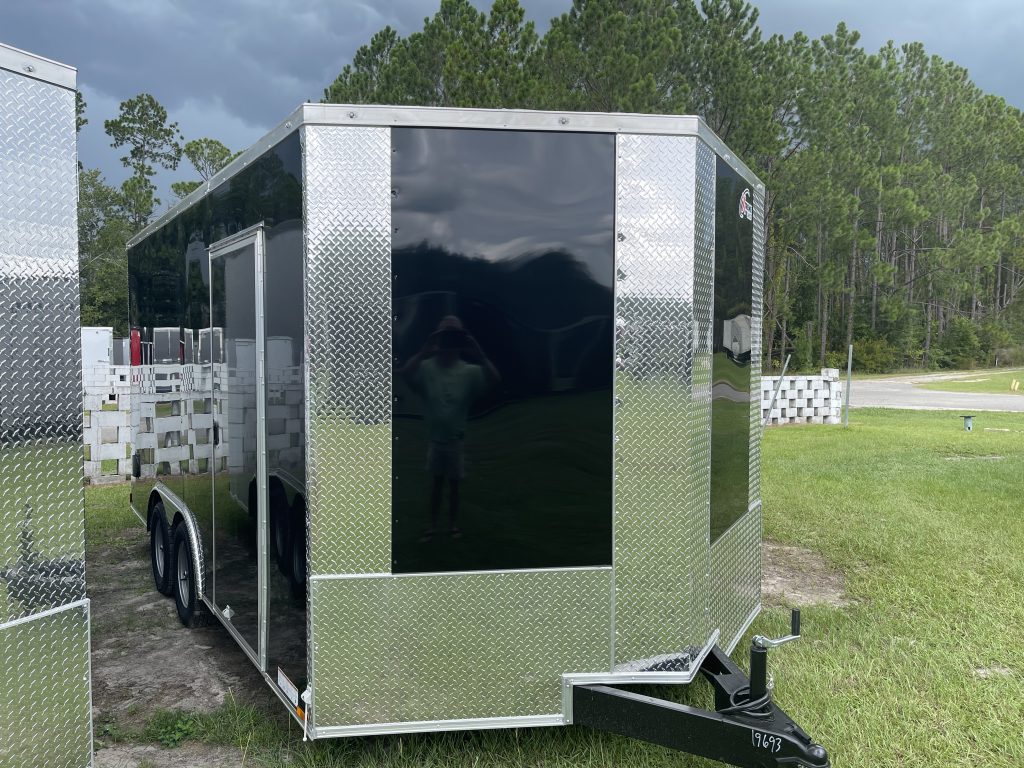 8.5 x 16 Black Xtreme Cargo Trailer for Sale – Heavy-Duty Enclosed Trailer Built for Work