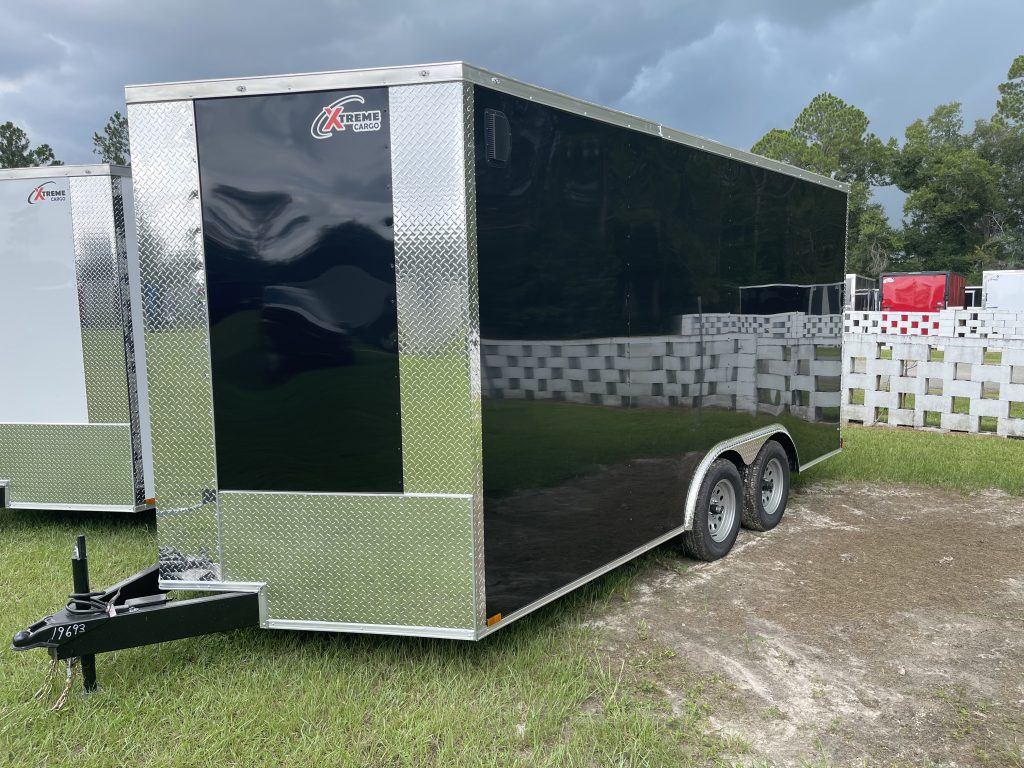 8.5 x 16 Black Xtreme Cargo Trailer for Sale – Heavy-Duty Enclosed Trailer Built for Work