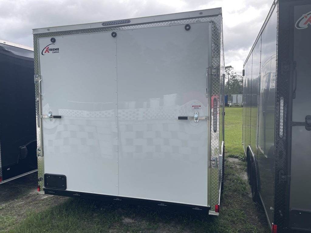 8.5 x 16 White Xtreme Cargo Trailer for Sale – Heavy-Duty Tandem Axle Enclosed Trailer