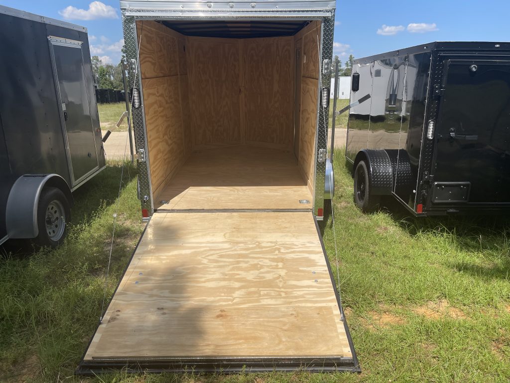 6×10 Single Axle Black Poly Core Cargo Trailer