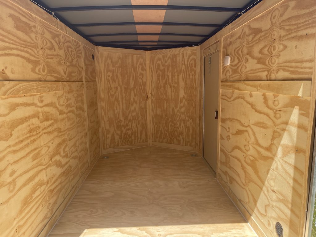 6×10 Single Axle Black Poly Core Cargo Trailer