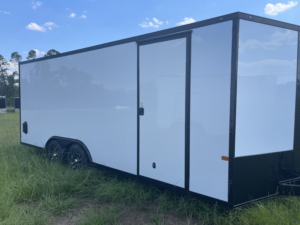 8.5×20 Rock Solid Trailer – White Blackout Special Edition