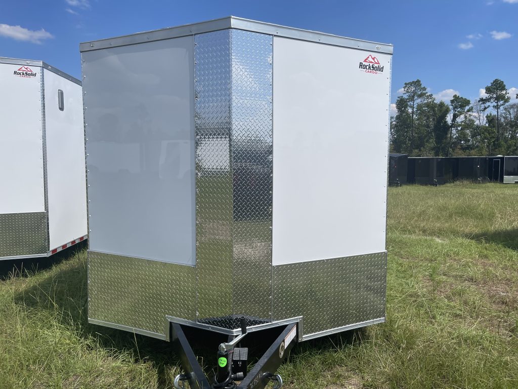 8.5×24 Rock Solid Trailer – White