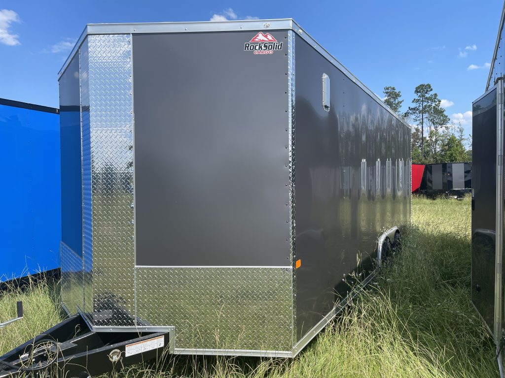 8.5×20 Rock Solid Trailer – Charcoal Gray