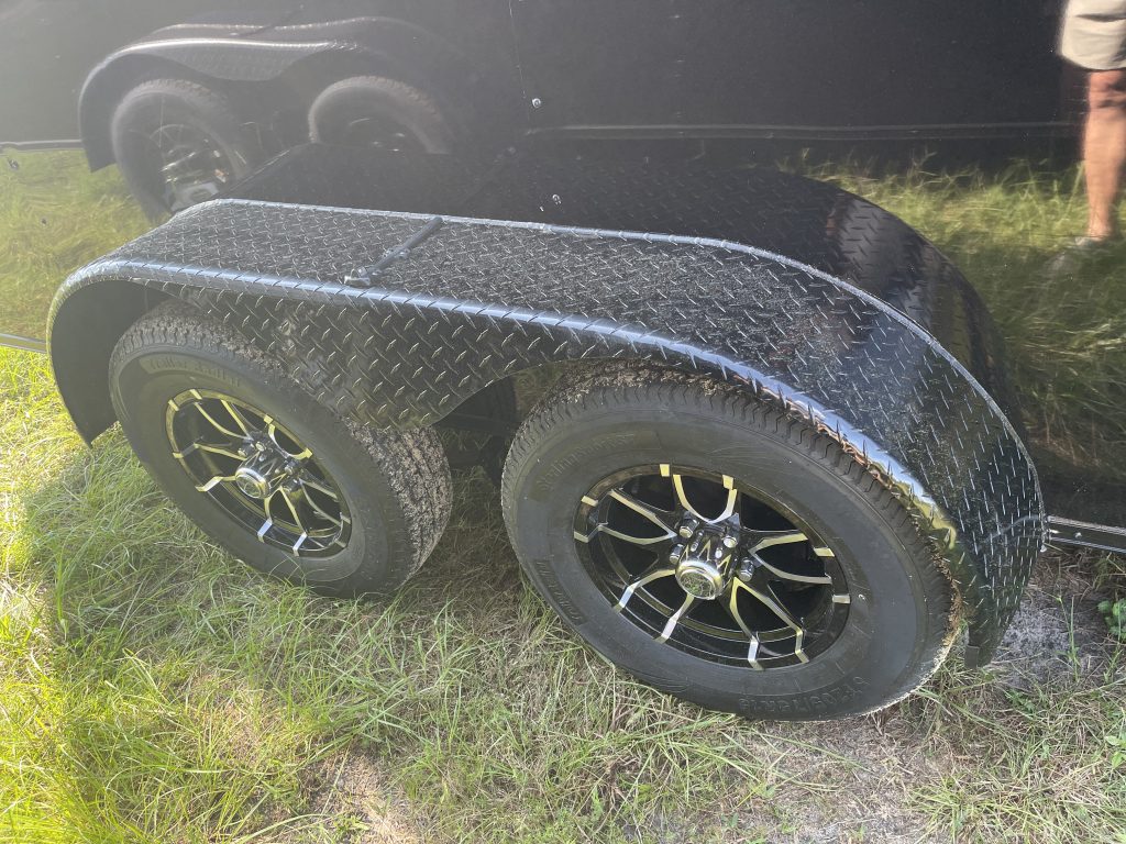 7×14 Black Rock Solid Cargo Trailer – Blackout Special Edition