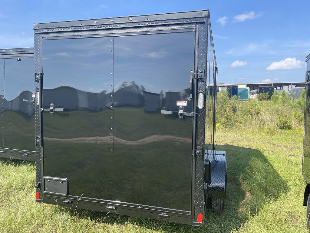 7×14 Black Rock Solid Cargo Trailer – Blackout Special Edition