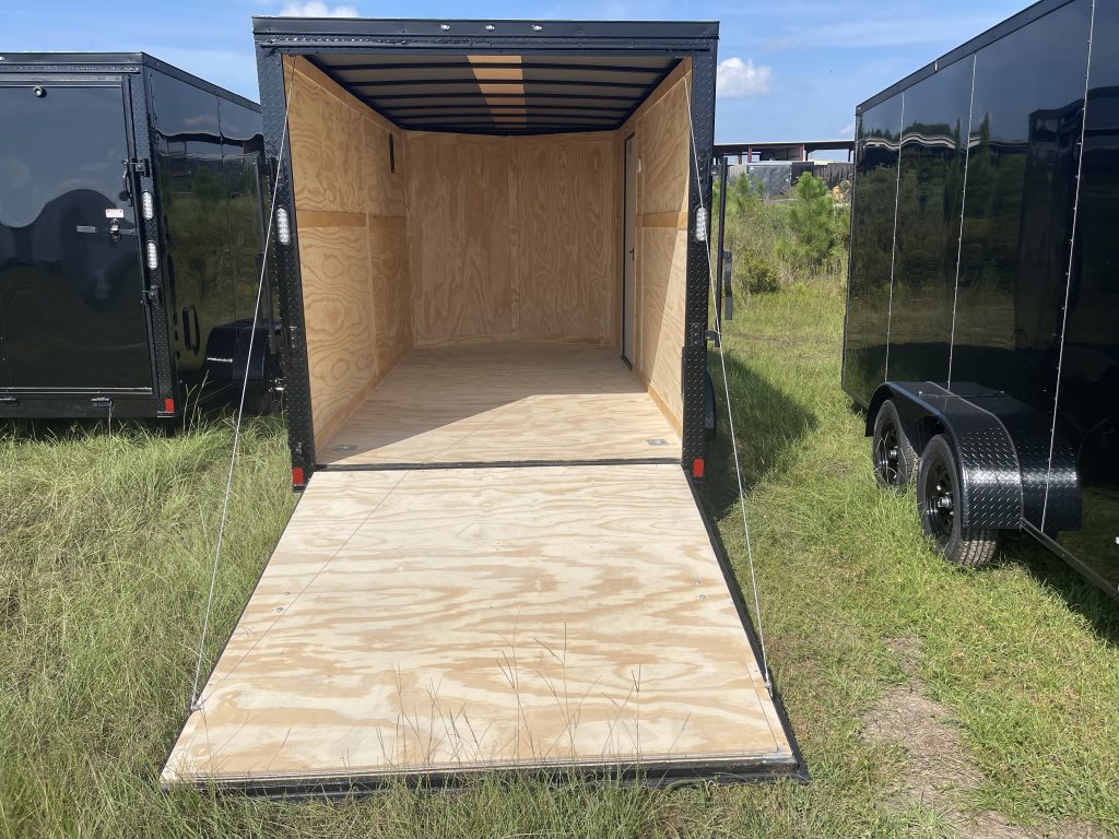 7×14 Black Rock Solid Cargo Trailer – Blackout Special Edition