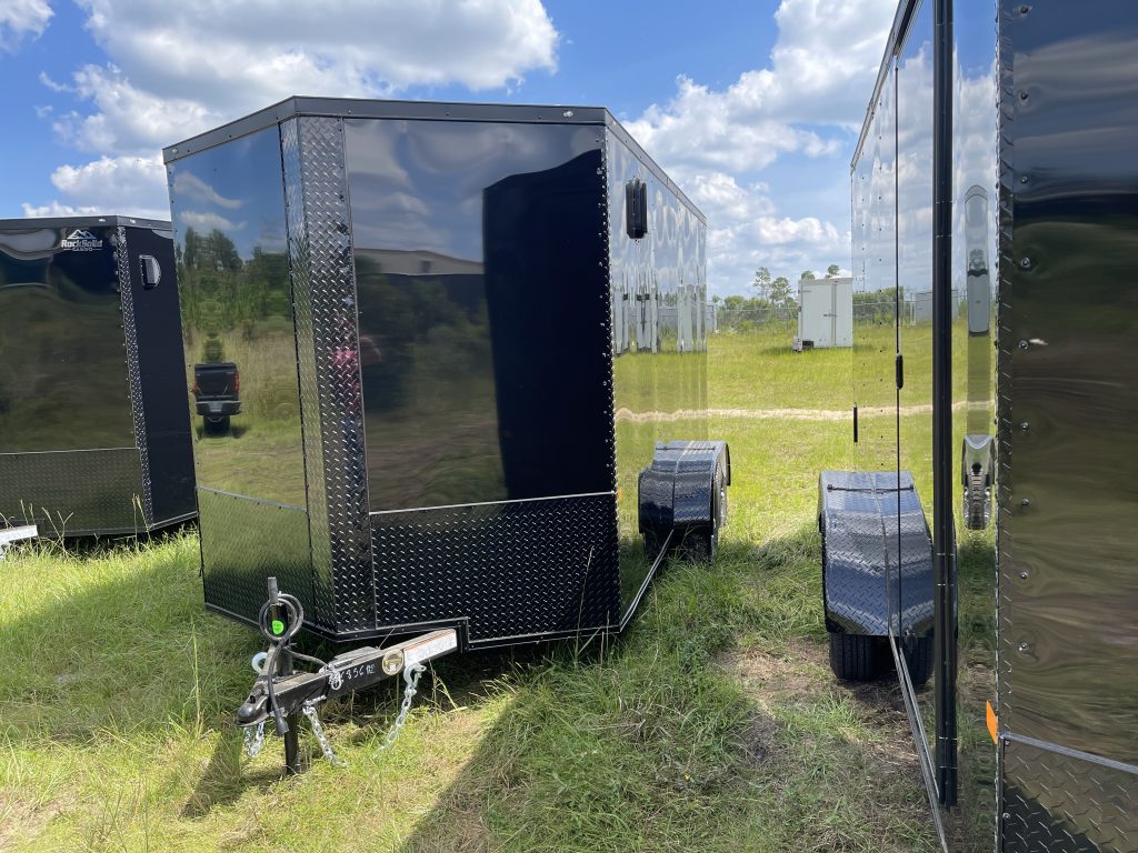 7×14 Black Rock Solid Cargo Trailer – Blackout Special Edition