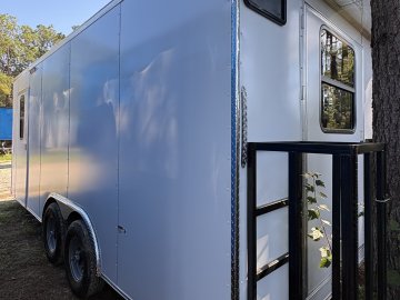 8.5′ x 20′ Quality Cargo Flat Front Concession Trailer for Sale in Douglas, GA – $27,995