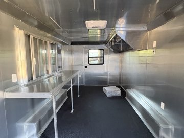 8.5′ x 20′ Quality Cargo Flat Front Concession Trailer for Sale in Douglas, GA – $27,995