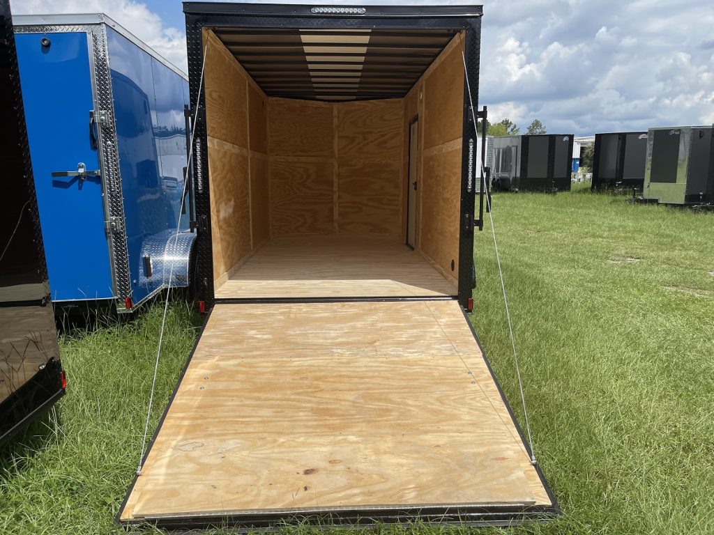 7 x 14 Xtreme Cargo Trailer – Brandy Wine Blackout Package Built for Work