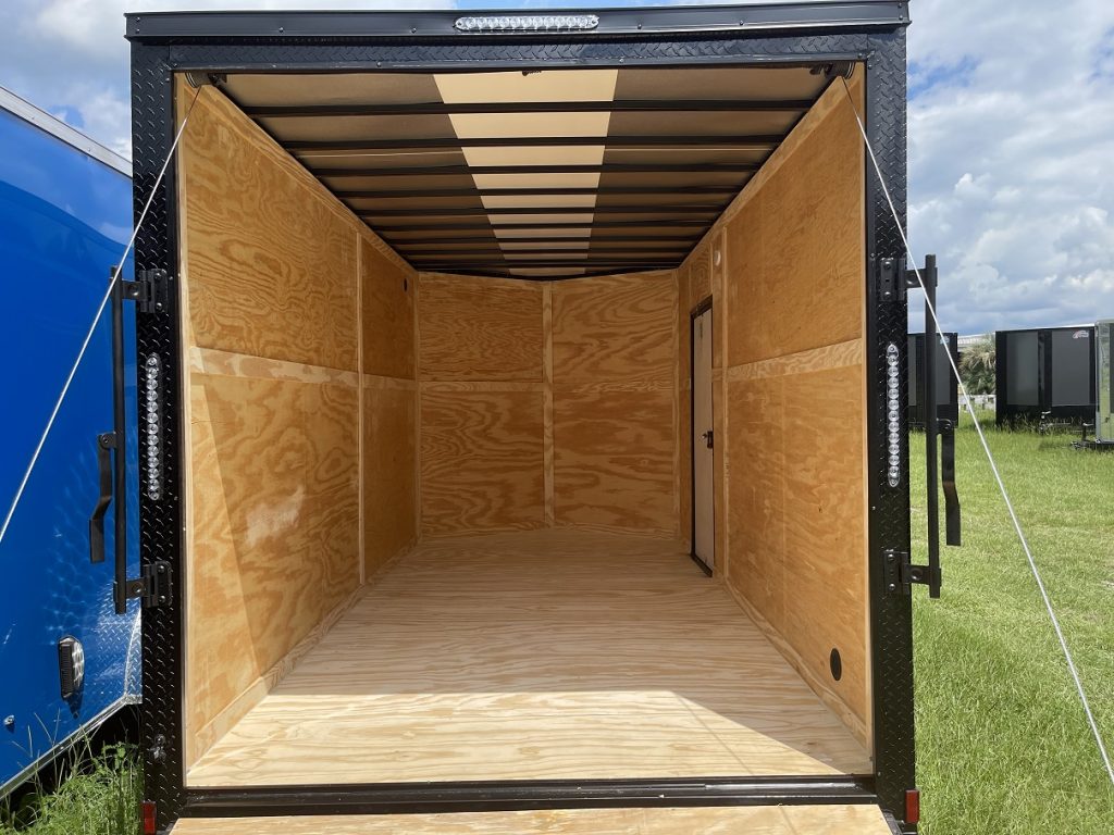 7 x 14 Xtreme Cargo Trailer – Brandy Wine Blackout Package Built for Work
